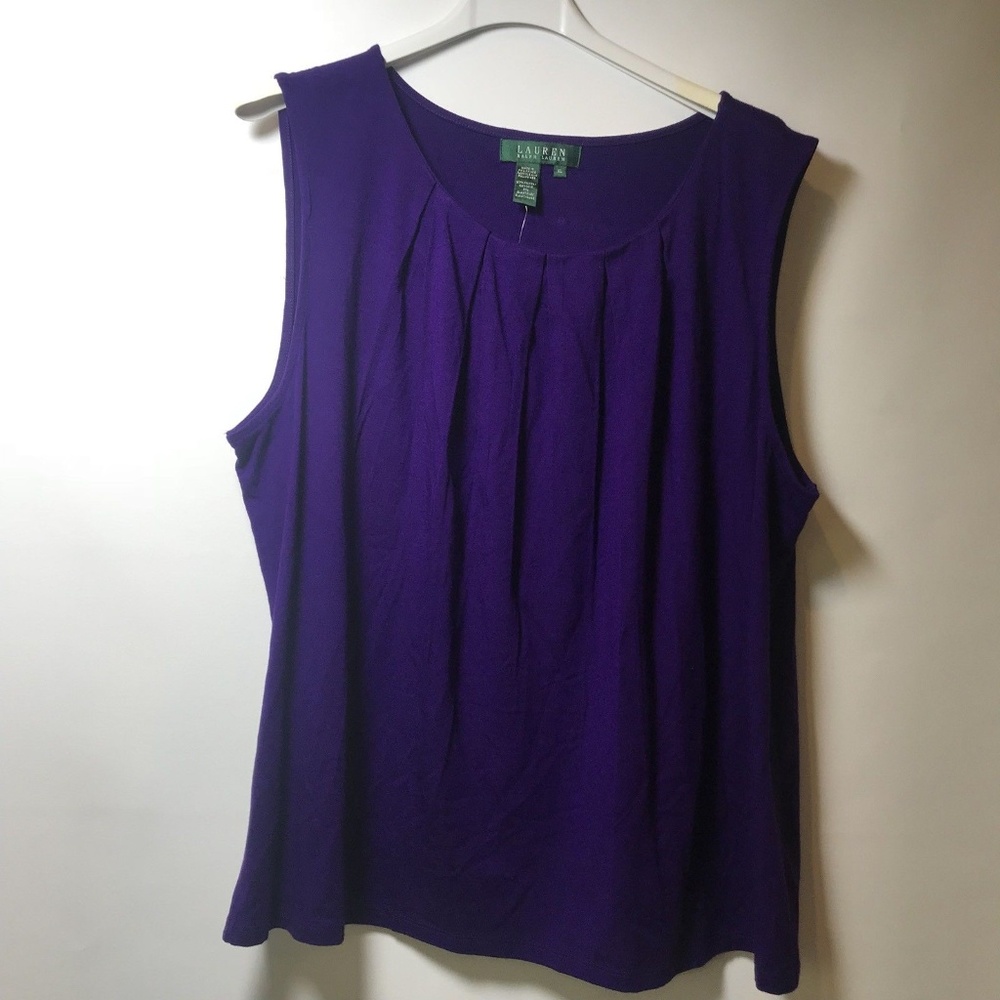 Ralph Lauren Purple Sleeveless Top XL